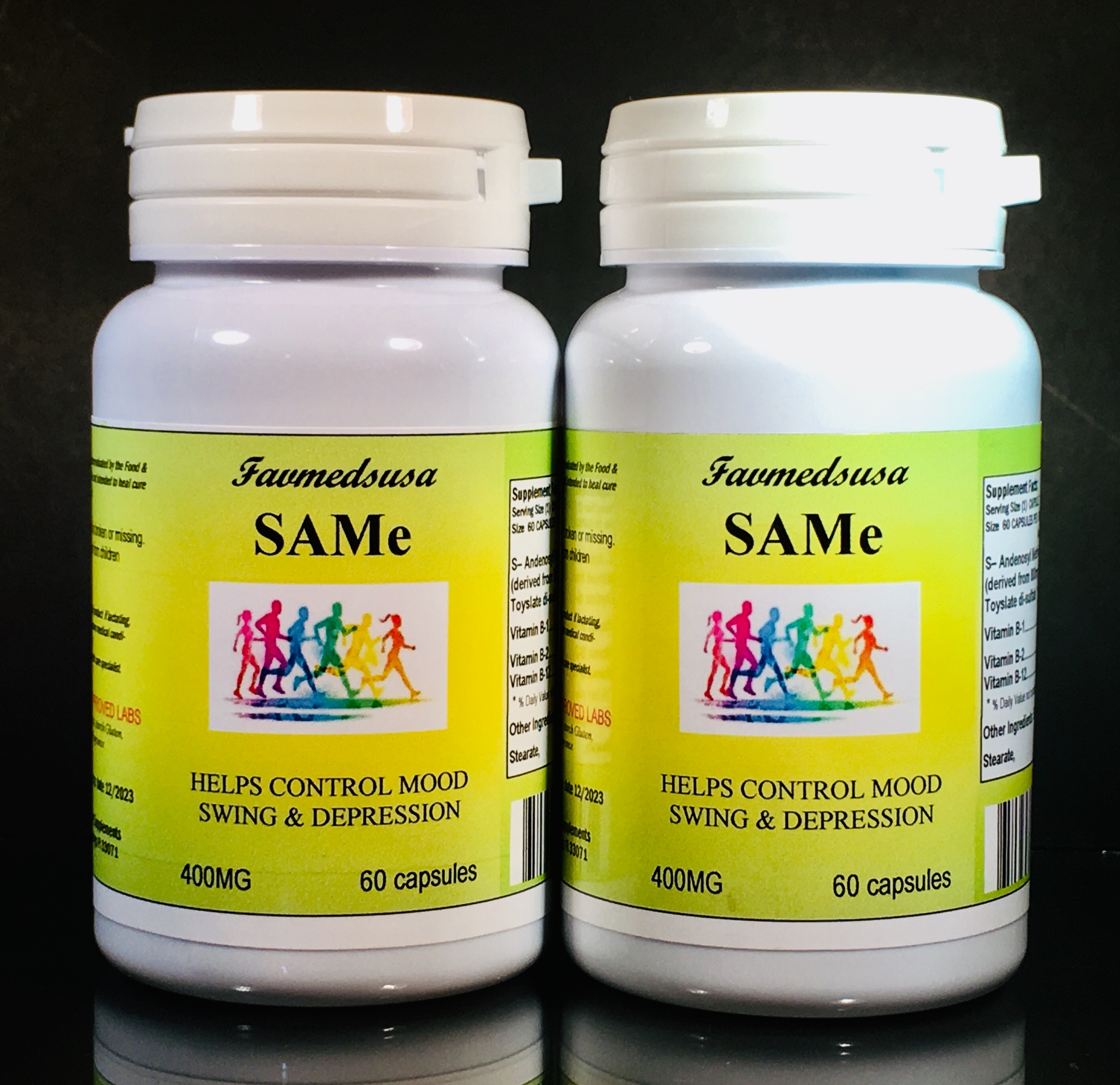 SAM-e 400mg - 120 (2x60) capsules